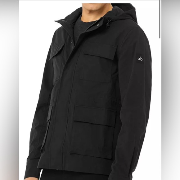 Alo Yoga Division Field Jacket For Men, Black Size Large, BRAND NEW!! - Picture 3 of 8